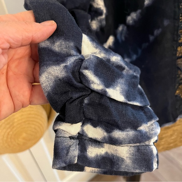 INC International Concept Tie Dye Linen Top , Sz M - Picture 6 of 10